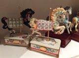 Some of the carousel horse music boxs