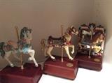 Some of the carousel horse music boxs