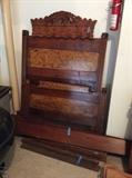 Antique Twin Bed Detailed Headboard.