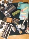 VINTAGE FISHING TACKLE, POCKET KNIVES, MISC. MEMORABILIA