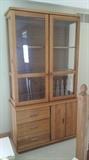 Oak china hutch