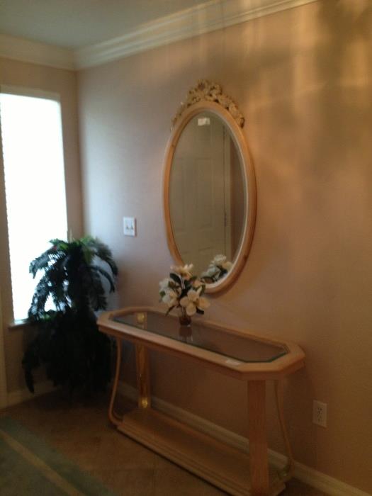 entry table and mirror