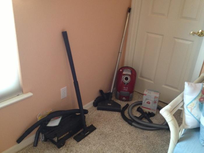 Miele and Oreck vacuums