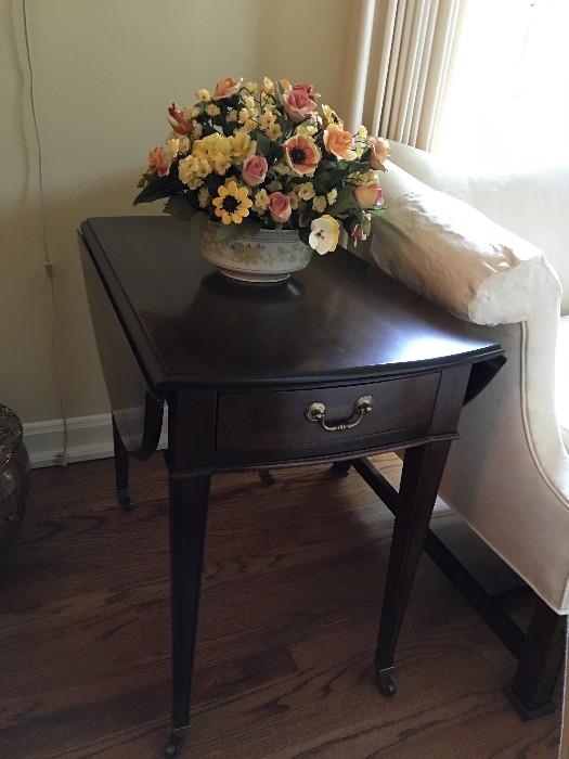 Vintage Ethan Allen furniture throughout the home.