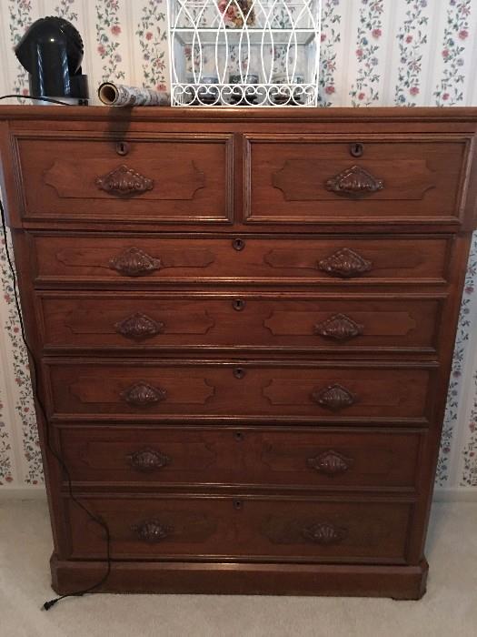 Huge oak antique dresser - impeccable condition as is everything in the home.