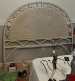 wicker headboard