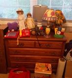 wooden dresser, mirror included (not attached)