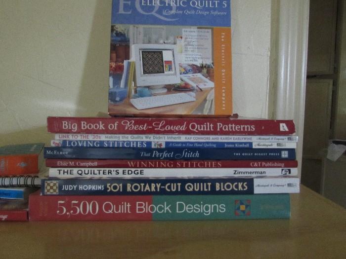 Best assortment of books on Quilting, Needlework that we've ever had.  