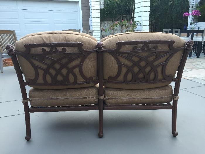 Outdoor sofa and loveseat from Fishbeck's