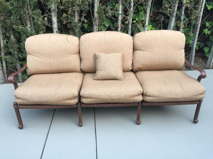 Outdoor sofa and loveseat from Fishbeck's