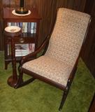 Beautiful antique rocker and smoke stand