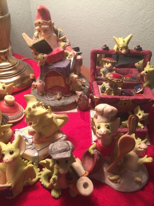 Pocket Dragon figurines, extensive collection