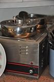 Commercial stainless steel soup warmer