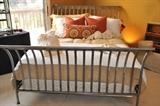 Queen Size Wrought Iron Brushed sleigh bed!