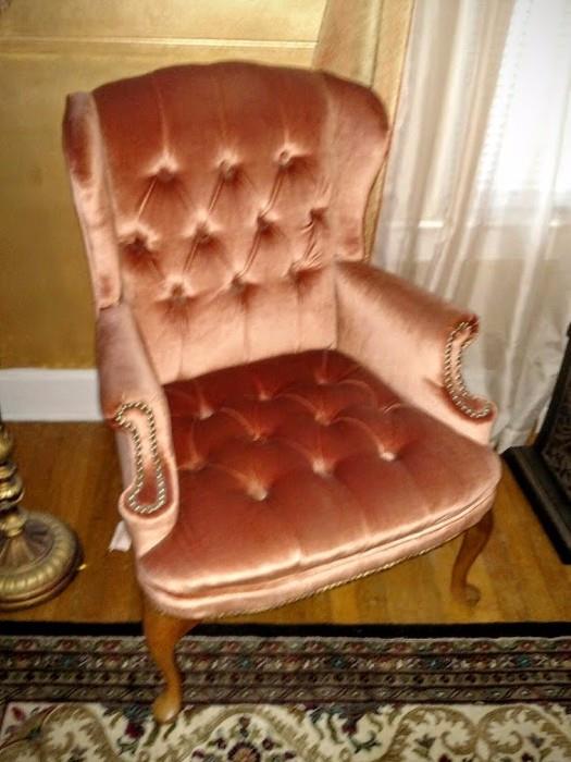wing back chair (2 available)