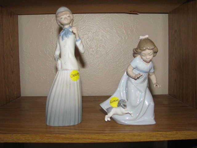 Casades and Lladro figurines - The Lladro figurine is no longer available.