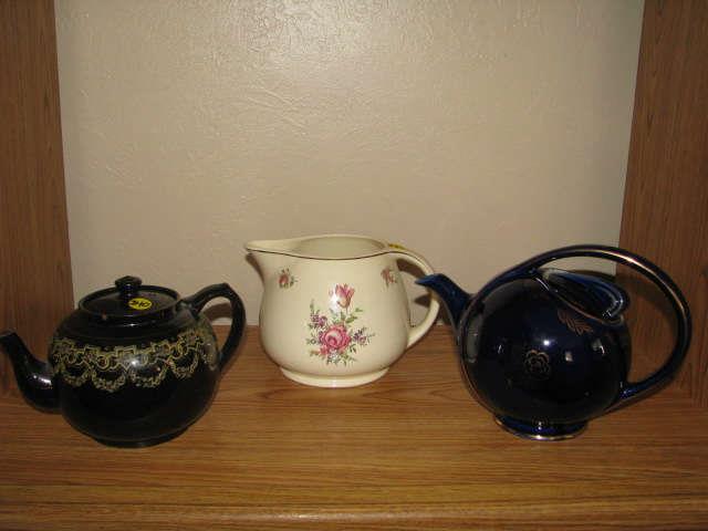 3 teapots......The cobalt blue Hall has been sold.