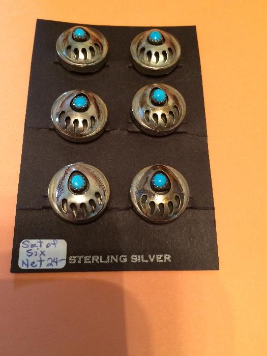 sterling silver button covers