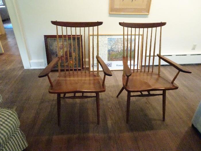 Authentic George Nakashima chairs