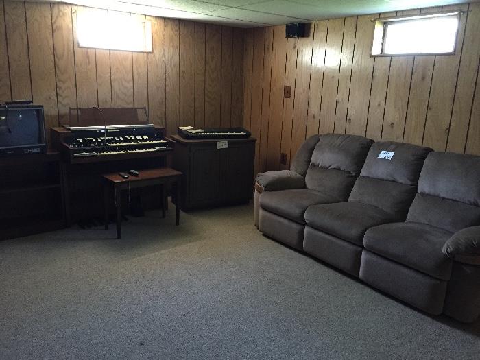 Organ, TV Stand, Reclining Sofa