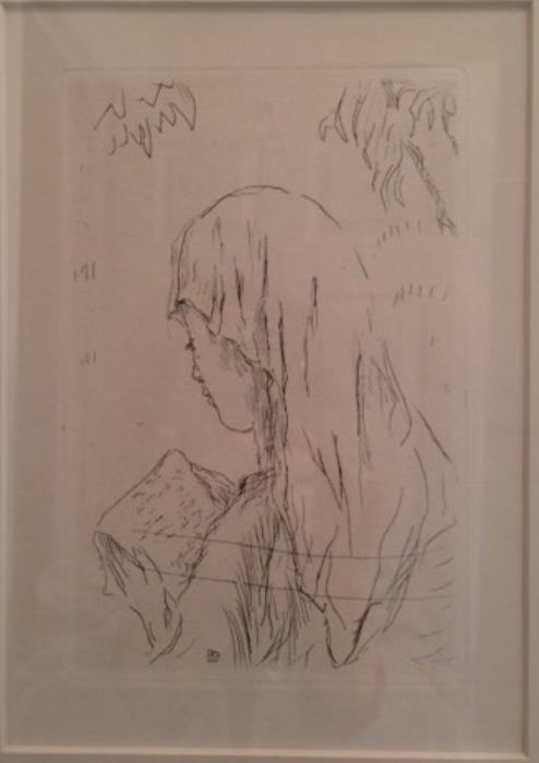 Bonnard portrait lithograph 