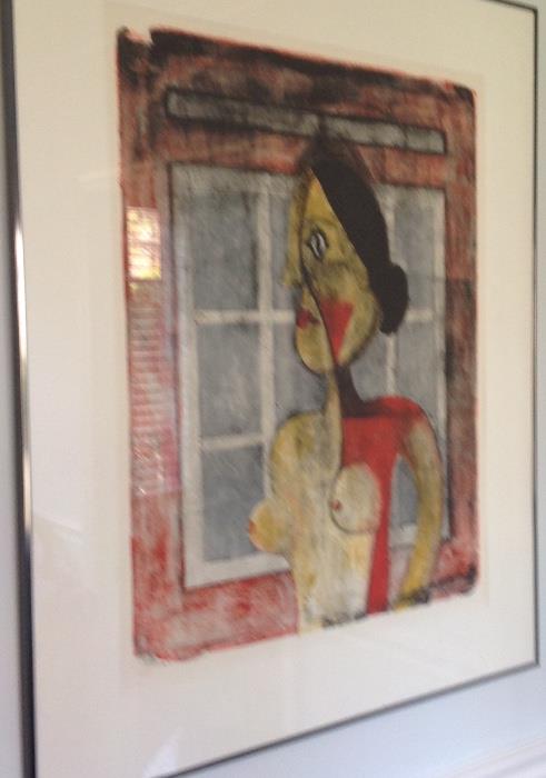 Ruffino Tamayo female nude torso lithograph signed and numbered