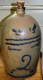 Stoneware slip decorated jug