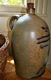 Stoneware 2 gallon jug - large hairline crack visible in this photo