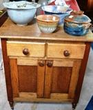 Small commode in oak and cherry