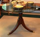Glass top breakfast table