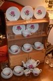 Child's tea set/cabinet