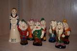 1930's Snow White and Seven Dwarfs figurines