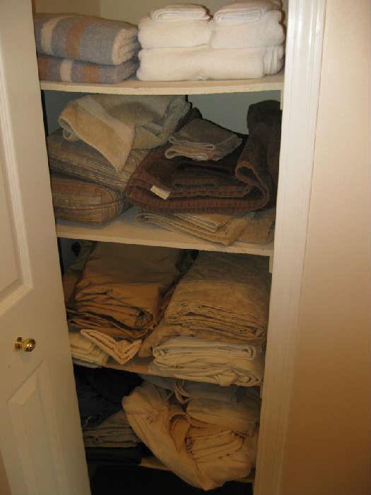 assortment of linens