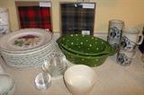 service for 12  as well as Clan tartans & vintage Grandfather Mountain Highland Games mugs