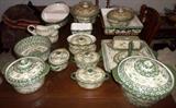 great large collection of pottery serving pieces