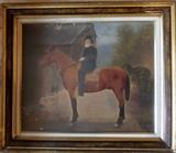lovely antique painting on canvas