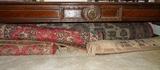 several smaller Oriental wool rugs