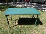 really cool vintage wooden folding table