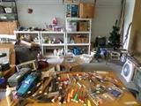 tools & more in this VERY full garage!