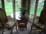 Wicker dinette set