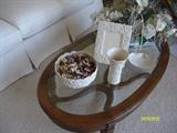 Coffee table and Lenox accessories