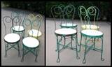 Vintage Ice Cream Chairs, set of 4