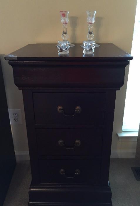 Candle Sticks and Bar Cabinet