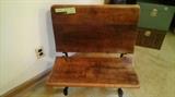 Antique school bench