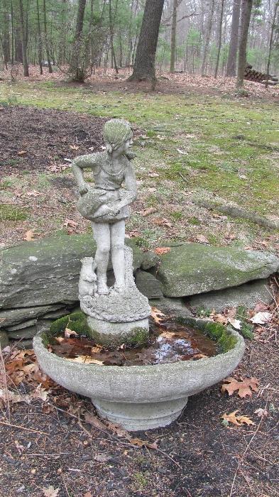 One of much statuary and floral/garden 