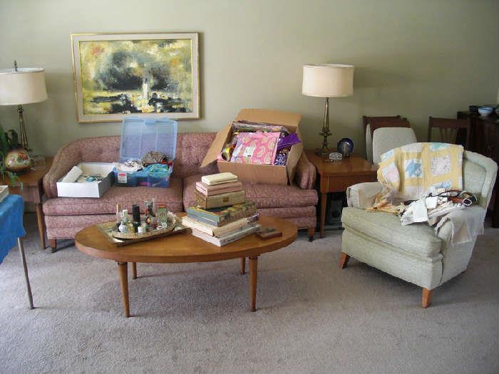 Mid Century formal sitting room / living room furniture