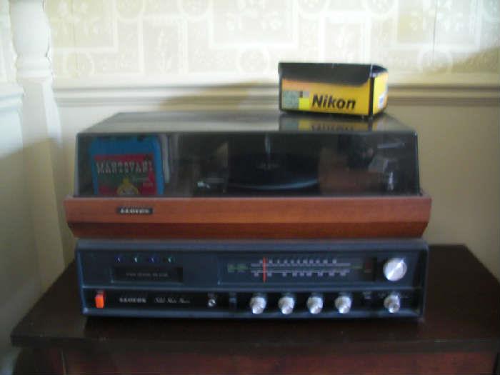 Vintage Lloyd's turntable and receiver