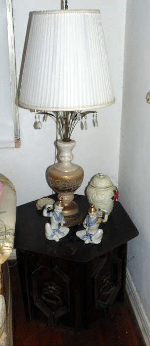 Lamp & side table