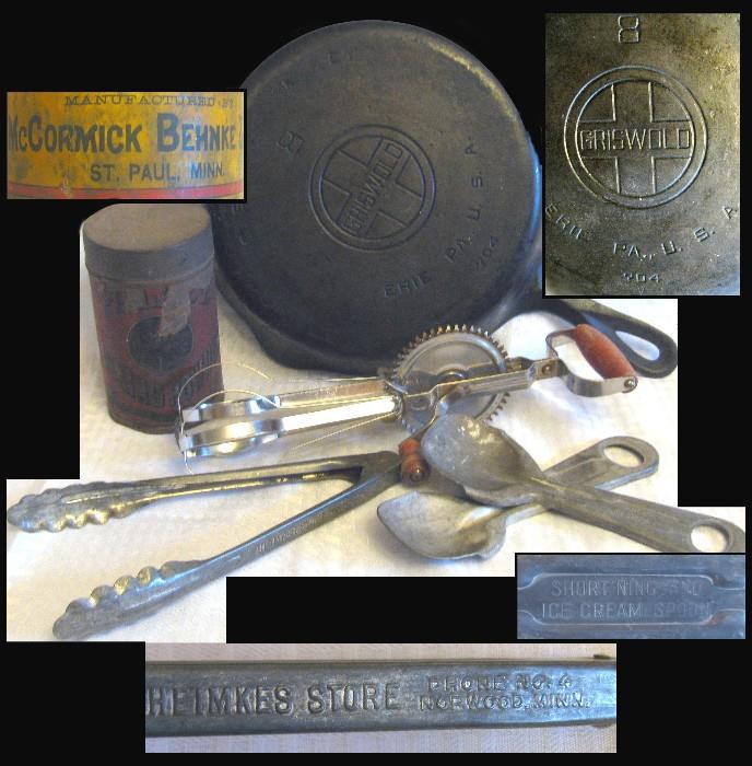 Collectible kitchen items. Griswold