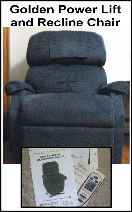 Recliner and power lift chair by Golden